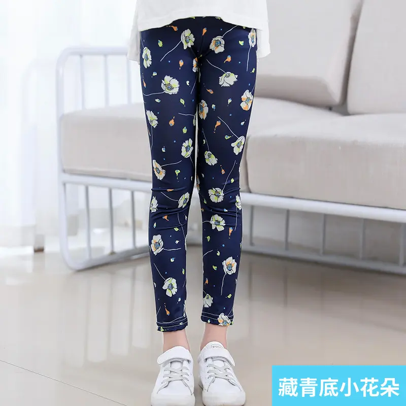 Baby Kids Skinny Slim Leggings Girl Floral Stretchy Pants Children Pants Leggings For Girl Clothes Casaul Wear 1 to 10 Years