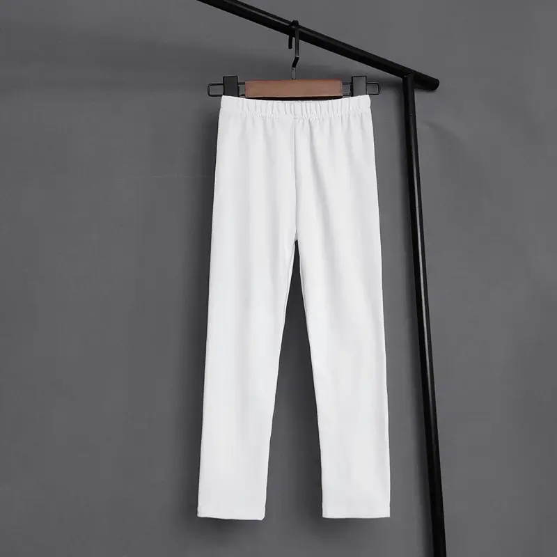 Kids Solid Color Pants For Girls Stretch Skinny Leggings Spring Summer Soft Slim Trousers Children Pant Girl and Boys