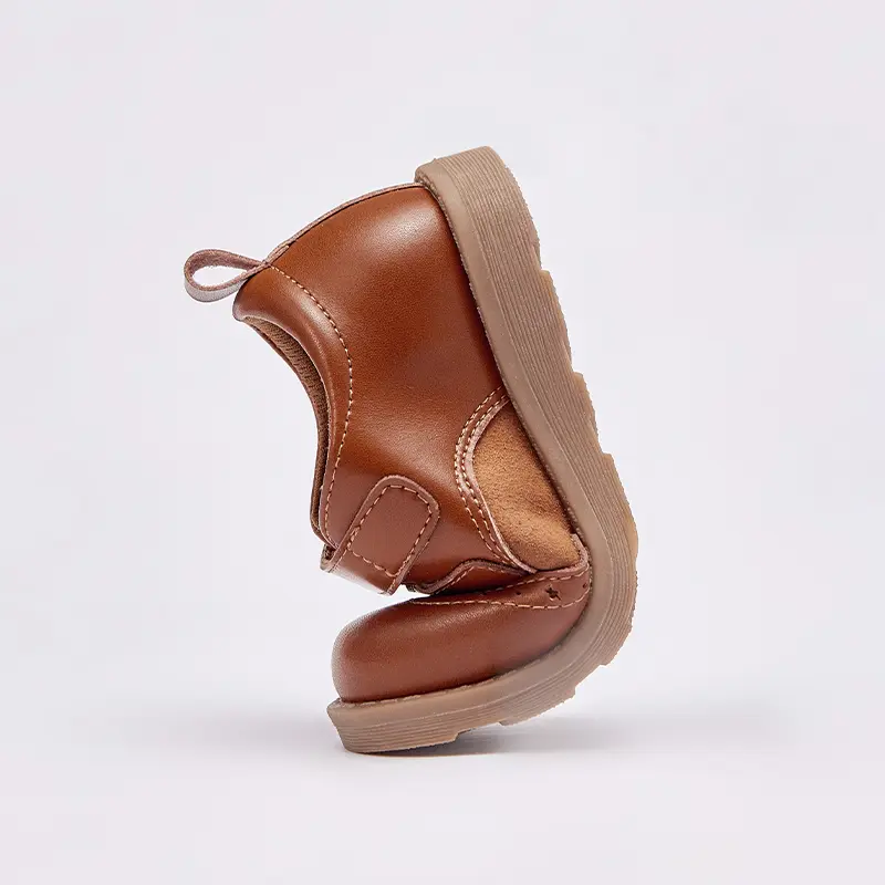 Dave Bella Boys Leather Shoes 2024 Autumn Retro Style Children Casual Shoes Fashion Shoes For Kid Boy Brown Shoes DB3241758