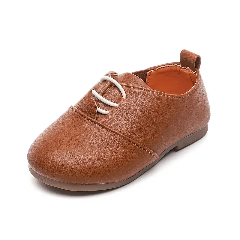 Leather Shoes Kids Girls Spring Autumn Children Boys Casual Dance Shoe Soft Bottom Sneakers Black White  SMG021