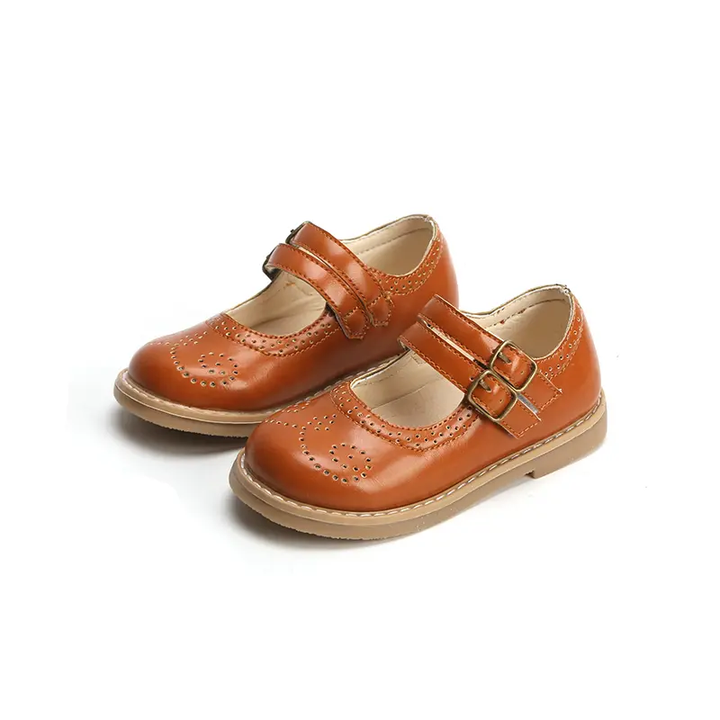 Spring Autumn Girls Leather Shoes Fashion Casual Boys Sneakers Flat Heels Infant Children Kids Shoes SMG056