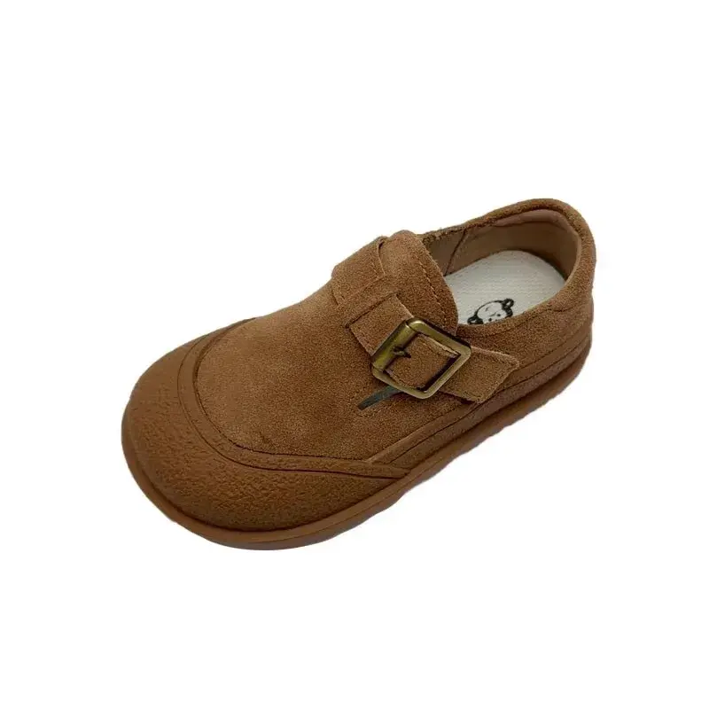 Children Shoe Retro Casual Shoes Trendy Boy Leather Shoes Lovely Frosted School Girls Party Dresses Shoes Chaussure Enfant Fille
