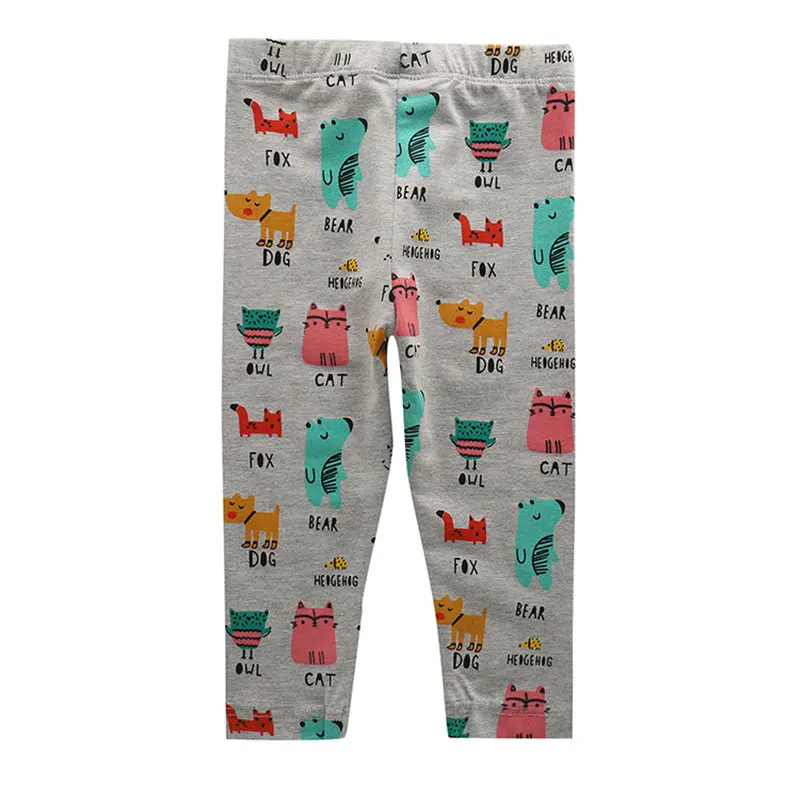 Jumping Meters 2-7T Girls Legging Pants Cartoon Print Children's Cotton Clothes for Autumn Spring Kids Skinny Pants