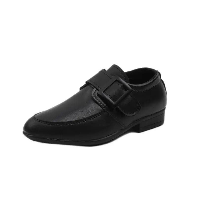 Children's Leather Shoes Non-slip School Performance Boys Flats Black White Versatile Kids Fashion Causal Formal Uniform Shoes