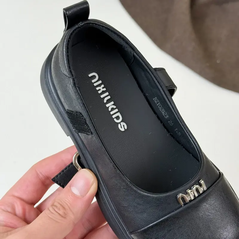 Spring Children Girls Princess Retro School Mary Jane British Leather Platform Flats Shoes Kid Toddler Soft Soled Leather Shoes