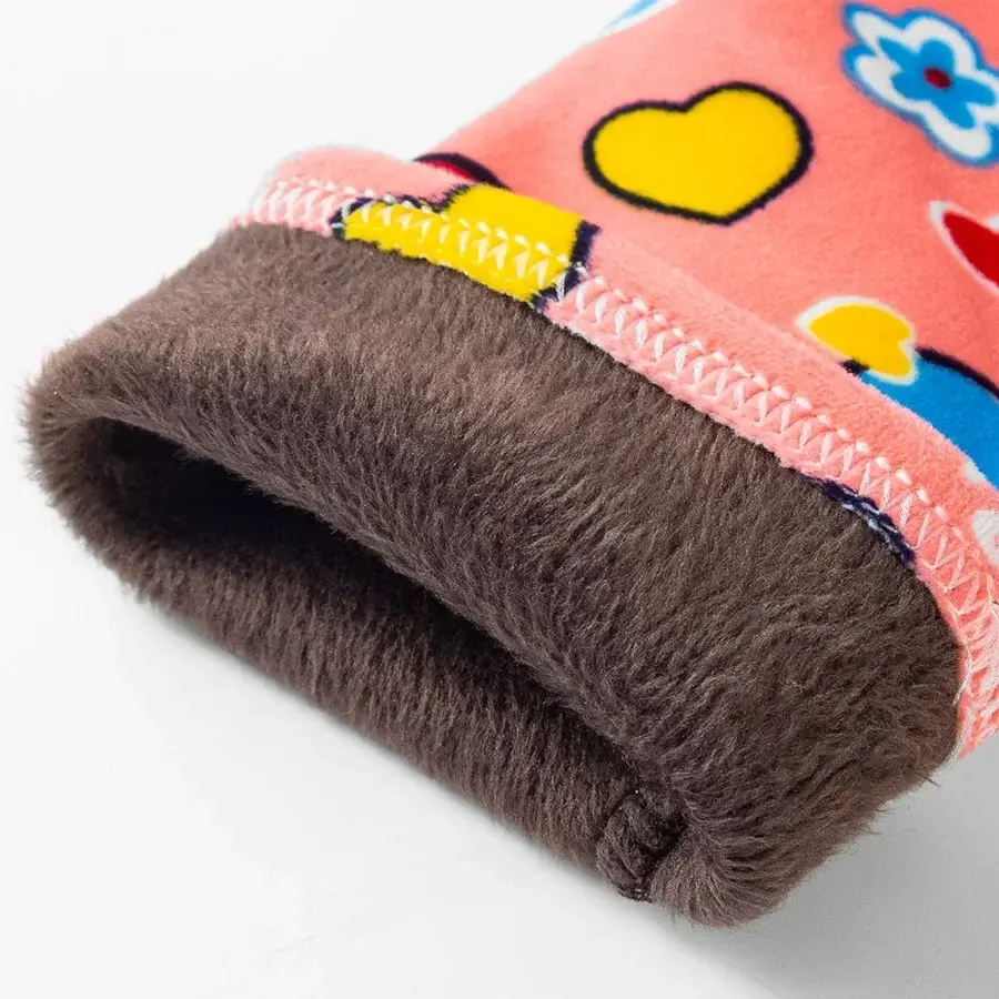 4-13Y Girls Pants Autumn Winter Children Trousers Warm Leggings Thicken Velvet Print Kids Pants Baby Girl Keep Warm Legging