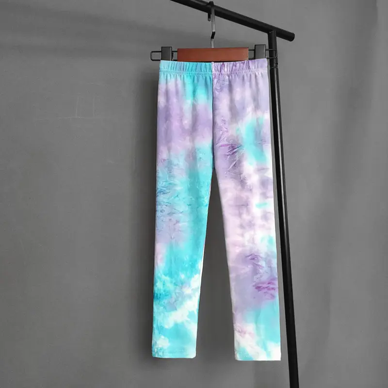 Kids Toddler Girls Legging Spring Summer Graffiti Colorful Printed Stretch Slim Leggings for Children