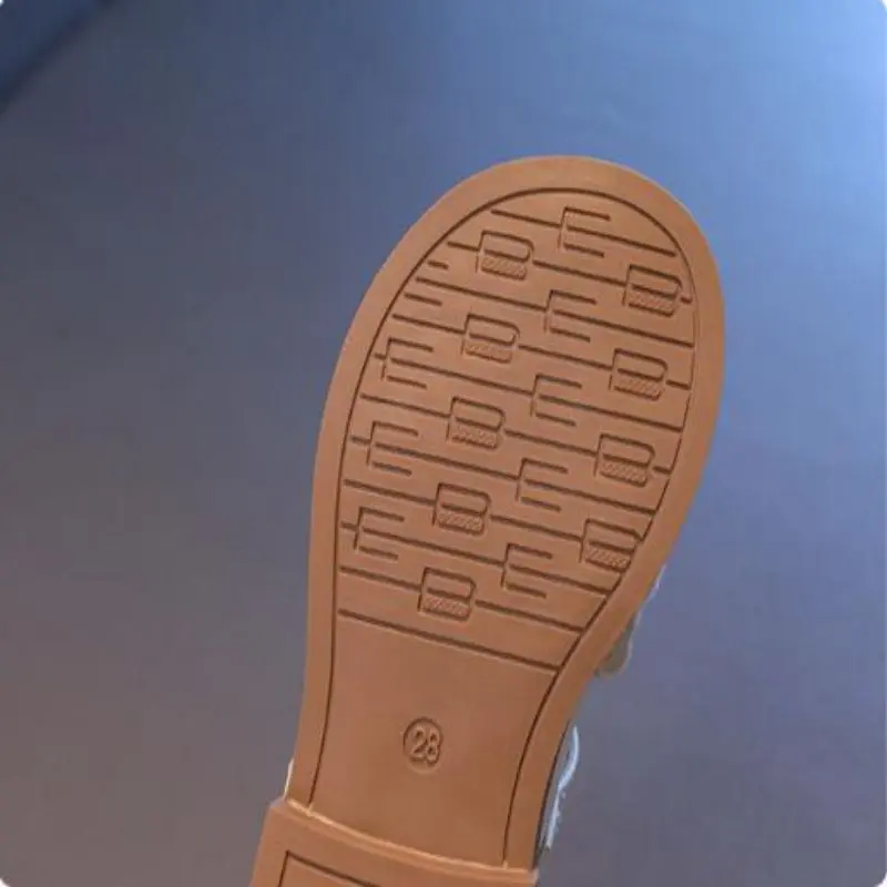 26-36 Children's Princess Shoes New Spring Autumn Girls' Baby Bow Real Leather Flat Heels Middle And Big Children's Casual Shoes
