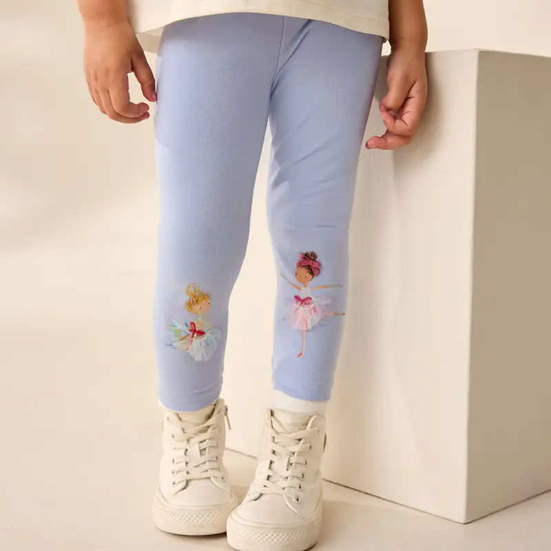 Jumping Meters 2-7T Dancing Girls Leggings Pants Clothing Applique Full Length Fashion Girls  Baby Skinny Pencil Pants