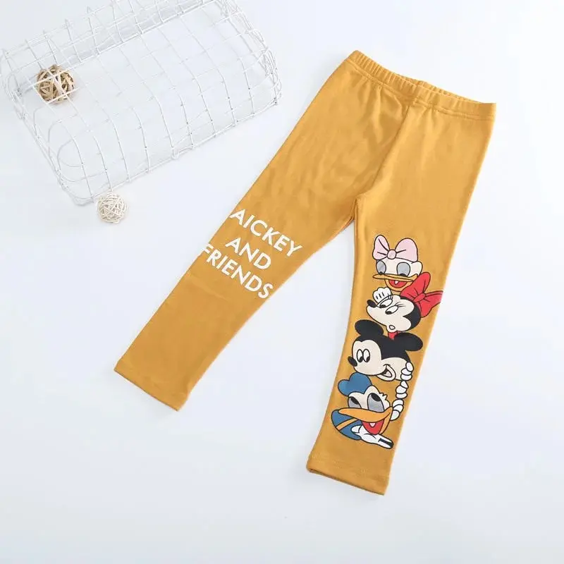 Cartoon Printed Tight Fitting Children's Tight Pants For Girls Soft Clothes For Girls Tight Pants For Children And Long Pants