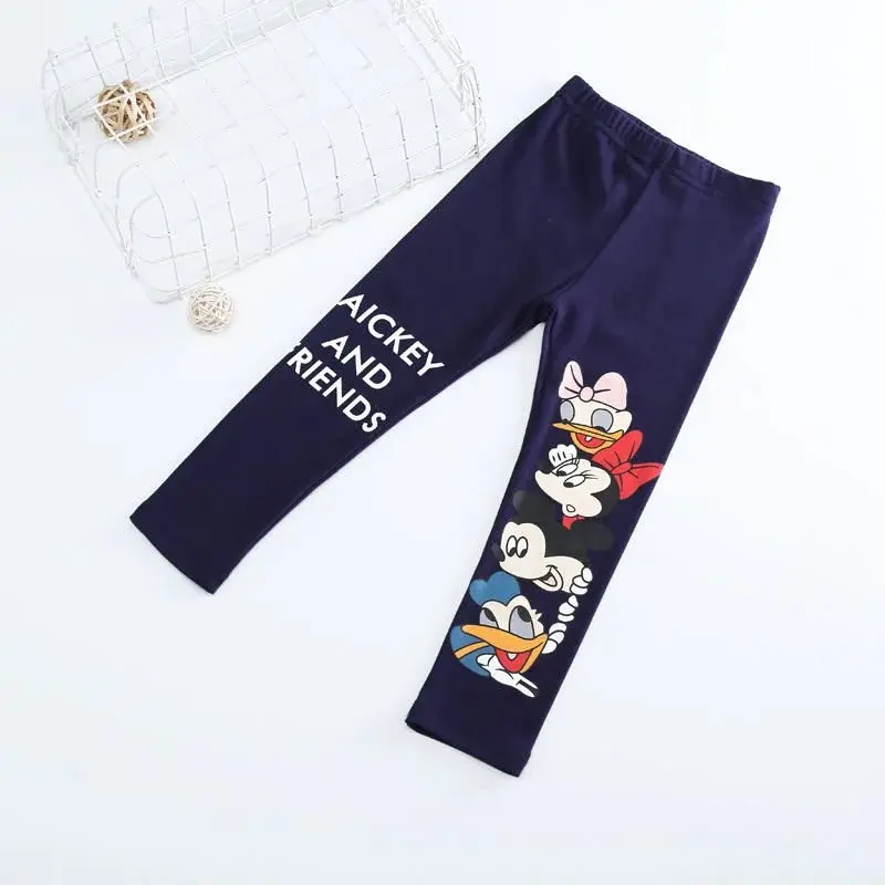 Cartoon Printed Tight Fitting Children's Tight Pants For Girls Soft Clothes For Girls Tight Pants For Children And Long Pants