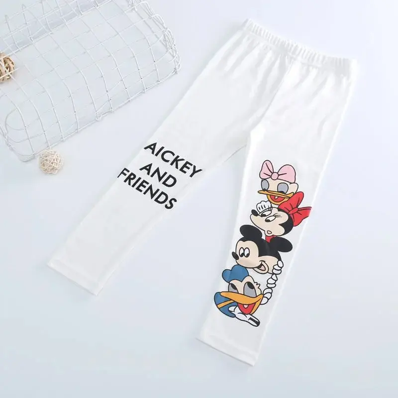 Cartoon Printed Tight Fitting Children's Tight Pants For Girls Soft Clothes For Girls Tight Pants For Children And Long Pants
