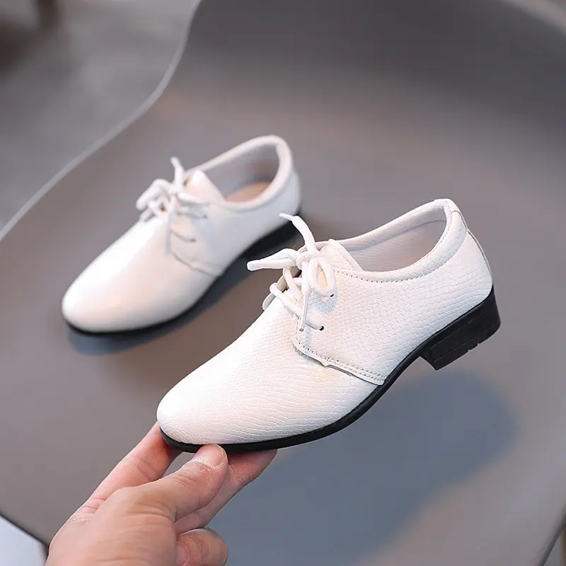 Boy Leather Shoes Children Shoe Dress for Boy Black Performance Shoes for Students Kid Shoes for Boy Toddler Shoe Zapatos Niña