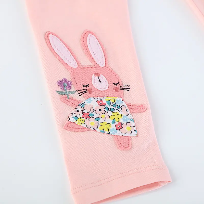 Jumping Meters 2-7T Applique Spring Girls Leggings Pants Clothing Full Length Fashion Girls  Baby Skinny Pencil Pants