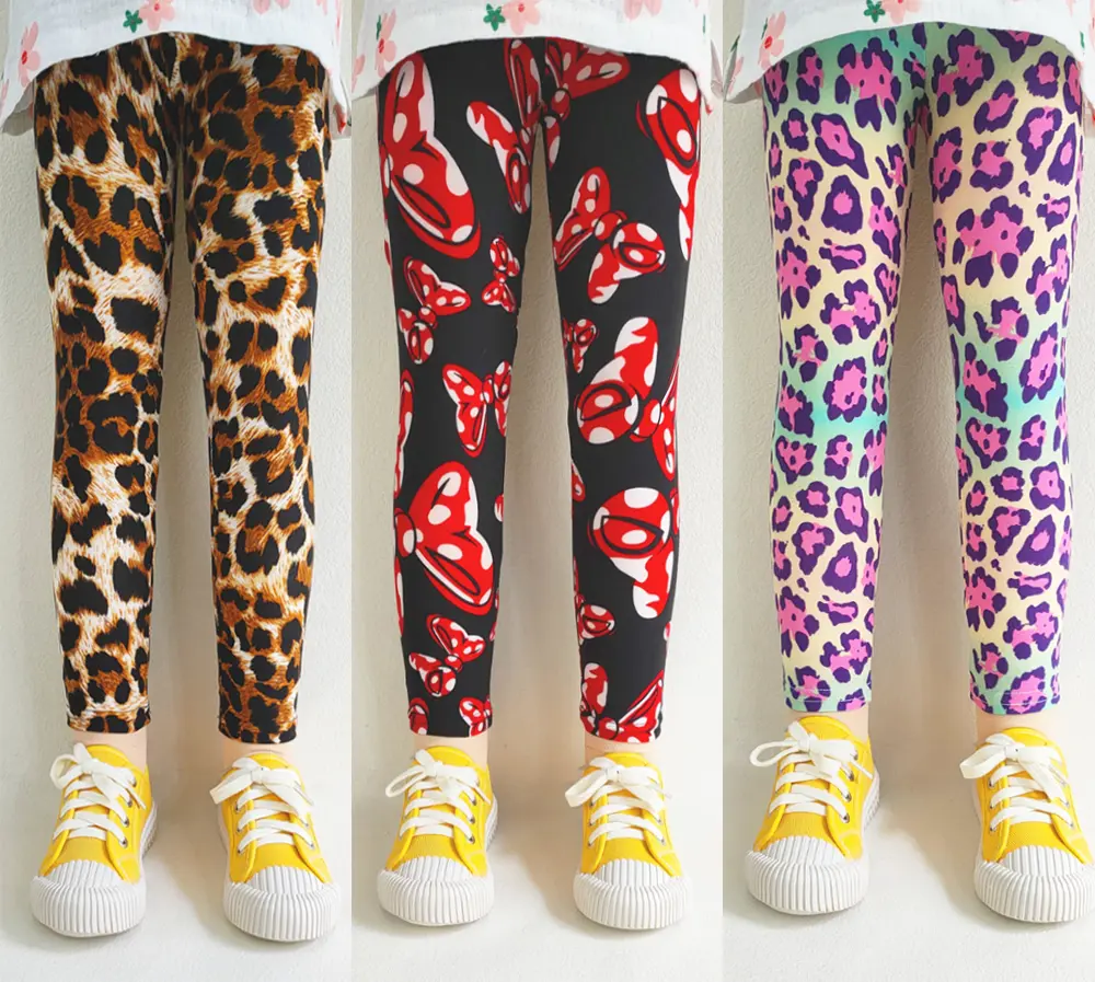 Kids Pant Spring Summer Children Clothing Baby Girls Slim Tight Pants Sweet Floral Leggings For Girl Clothing