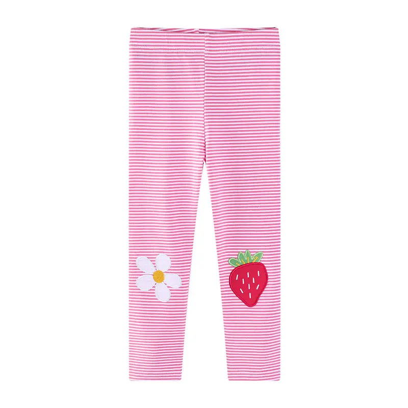 Jumping Meters 2-7T Applique Spring Girls Leggings Pants Clothing Full Length Fashion Girls  Baby Skinny Pencil Pants