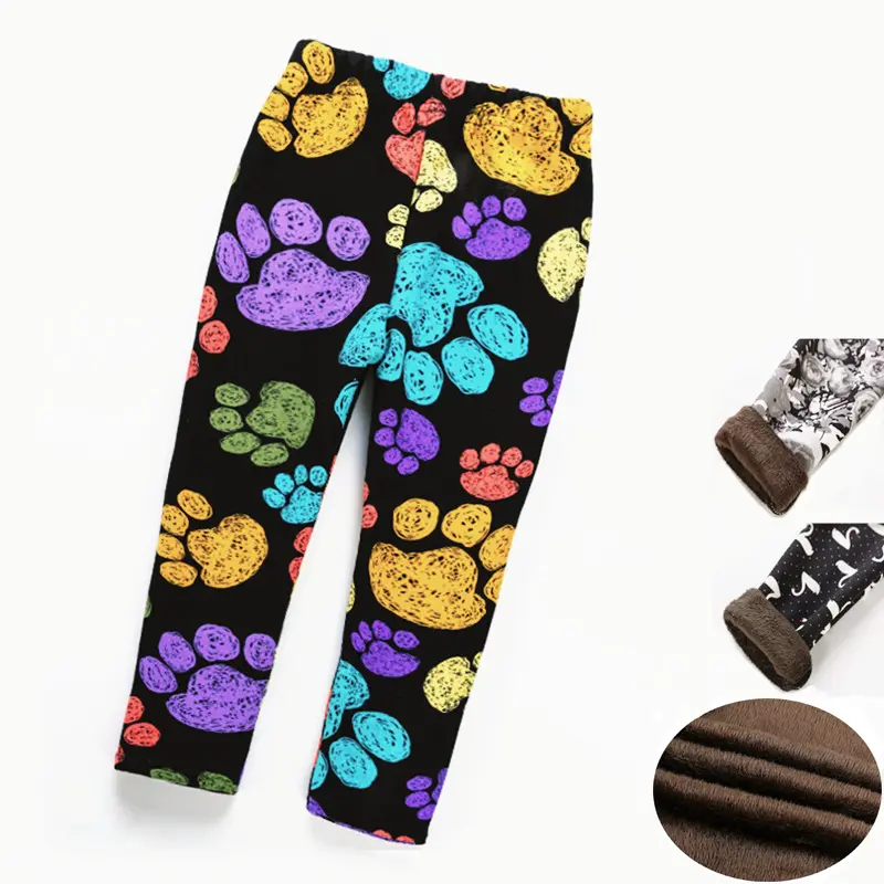 Kids Thicken Leggings Girls Autumn Winter Plus Velvet Trousers Baby Girls Boys Pants Infantil Children's Clothing