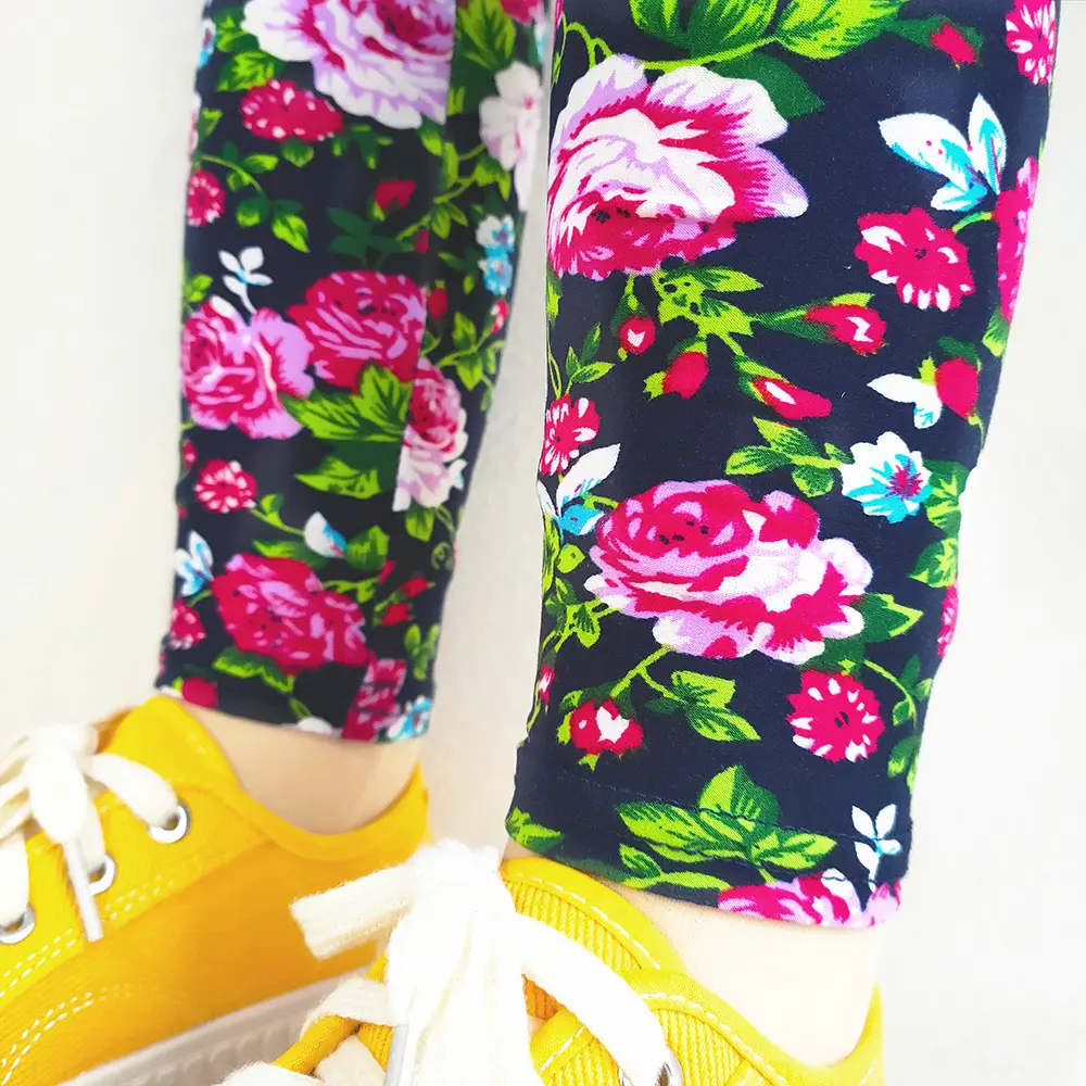 Kids Pant Spring Summer Children Clothing Baby Girls Slim Tight Pants Sweet Floral Leggings For Girl Clothing