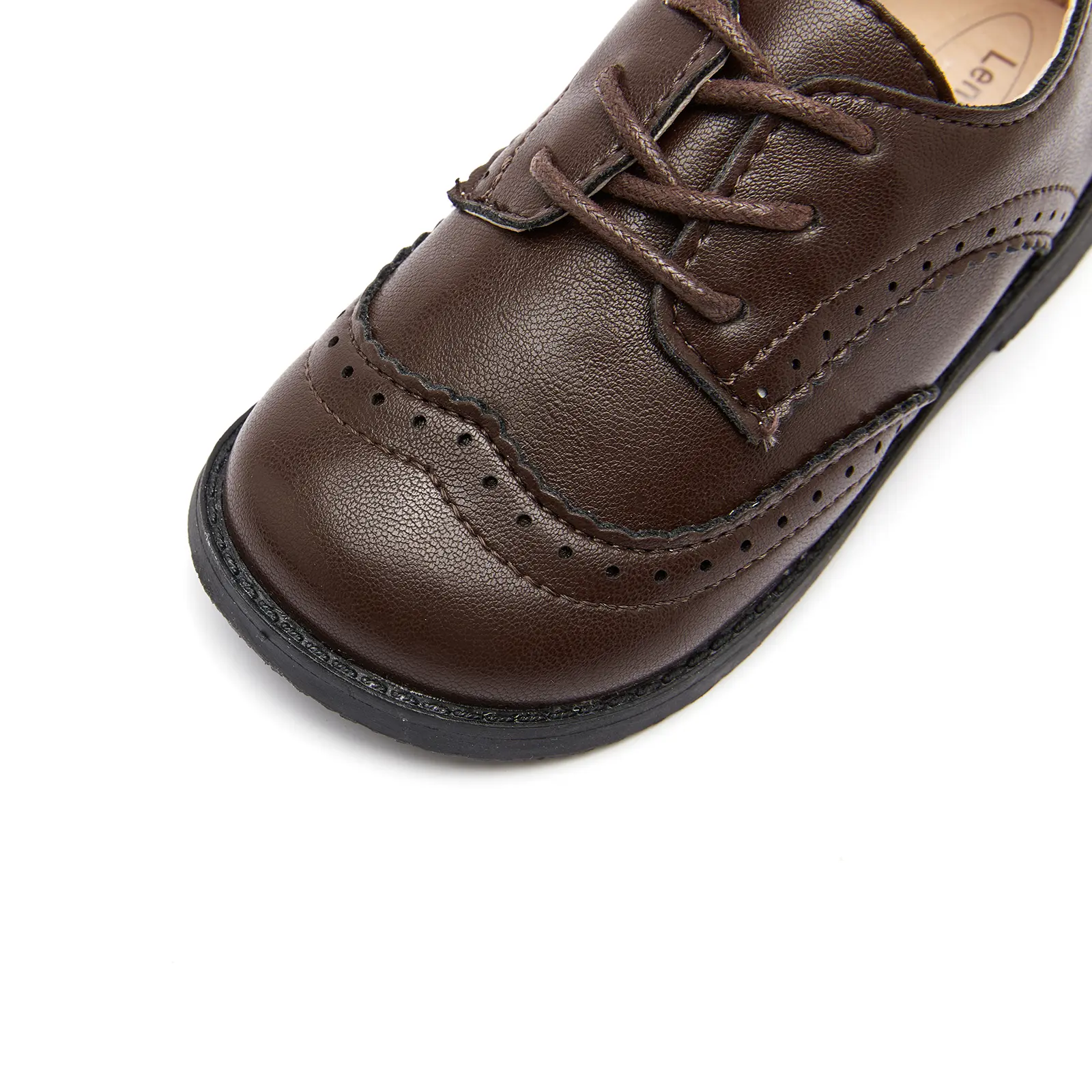 EOFK Boy Brogue Shoes For Baby Toddlers Kids Girls Little Children Formal Party Wedding School Uniform Leather Flats 21-30