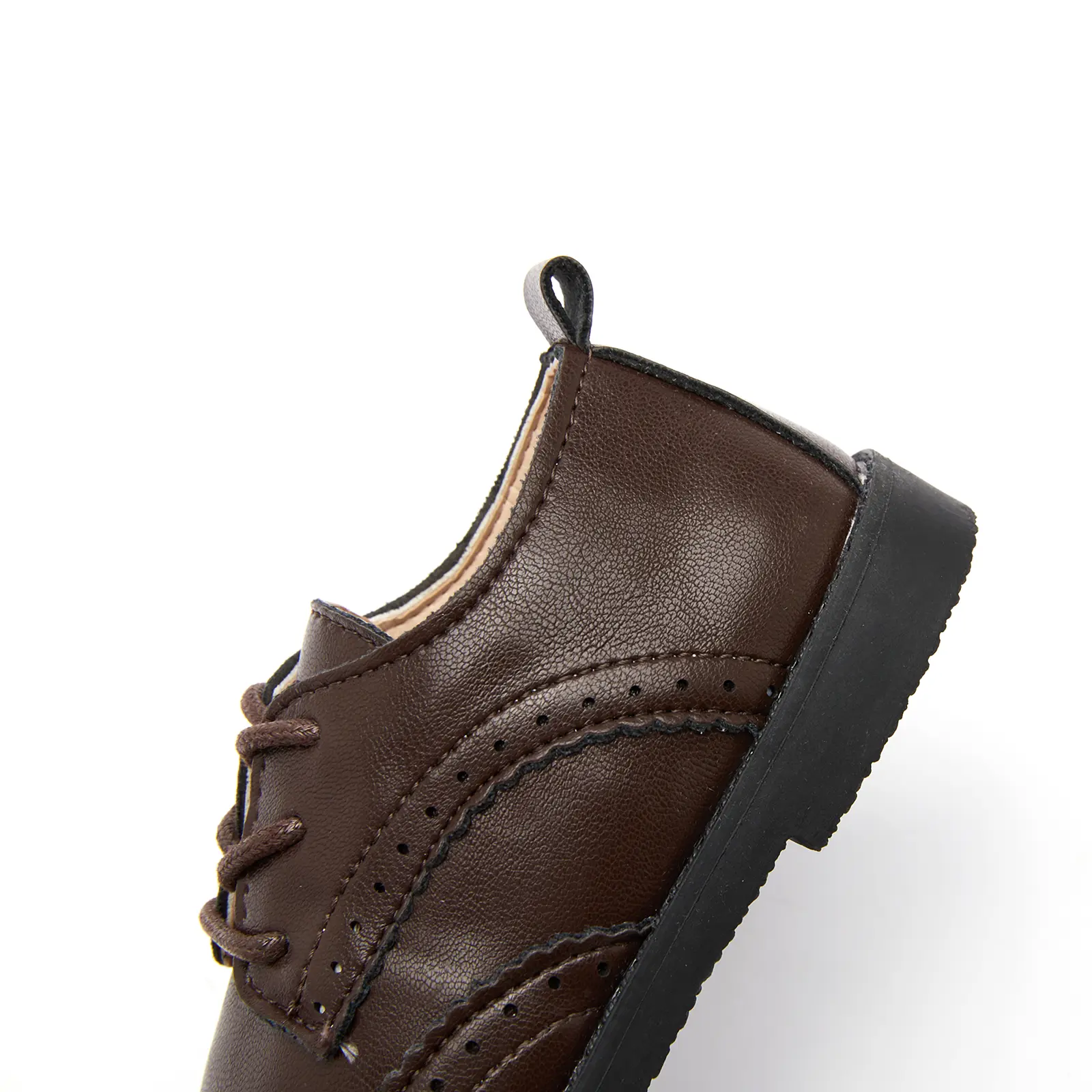 EOFK Boy Brogue Shoes For Baby Toddlers Kids Girls Little Children Formal Party Wedding School Uniform Leather Flats 21-30