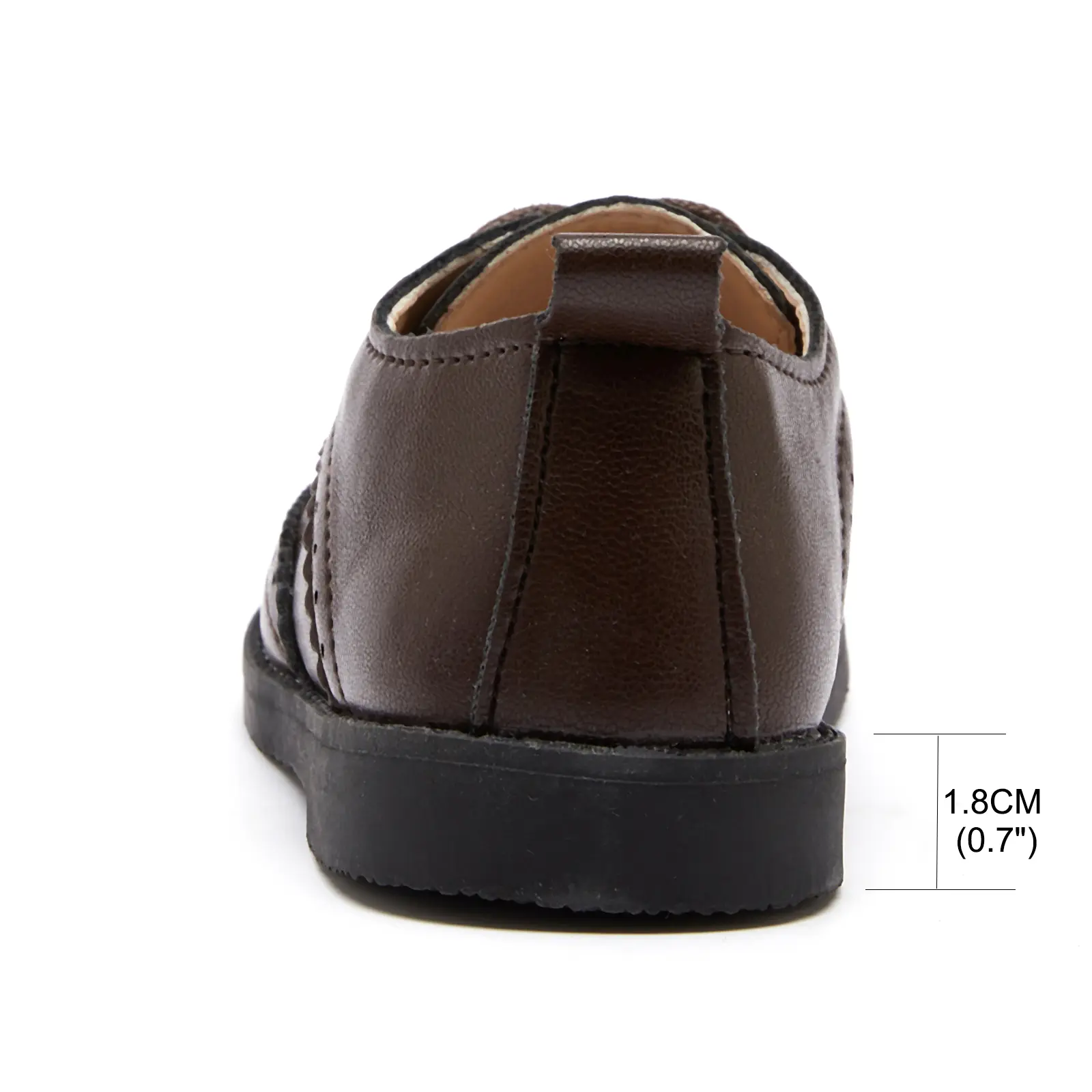 EOFK Boy Brogue Shoes For Baby Toddlers Kids Girls Little Children Formal Party Wedding School Uniform Leather Flats 21-30