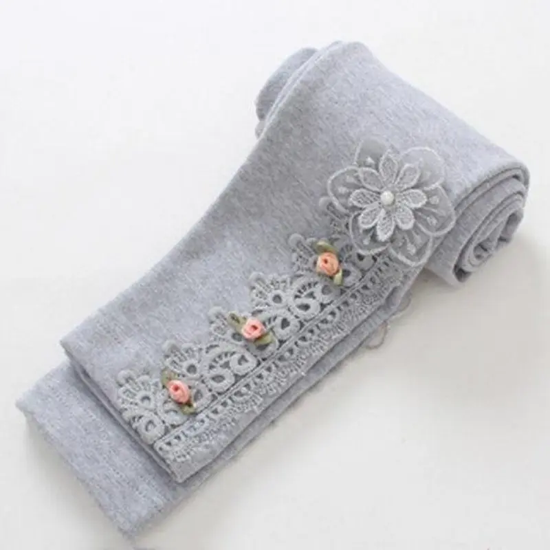 2025 Spring Girls Pants Flower Leggings for Kids Skinny Children Tights Teenager Casual Clothes Baby Leggins 1-10years