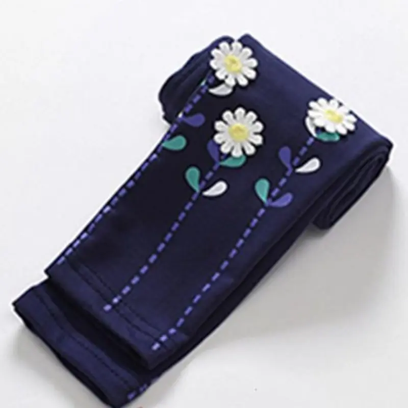 2025 Spring Girls Pants Flower Leggings for Kids Skinny Children Tights Teenager Casual Clothes Baby Leggins 1-10years