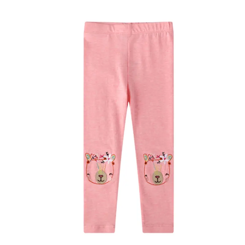 Jumping Meters 2-7T Baby Girls Unicorn Cartoon Pencil Pants Hot Selling Pink Cotton Leggings Pants New Spring Autumn Clothing