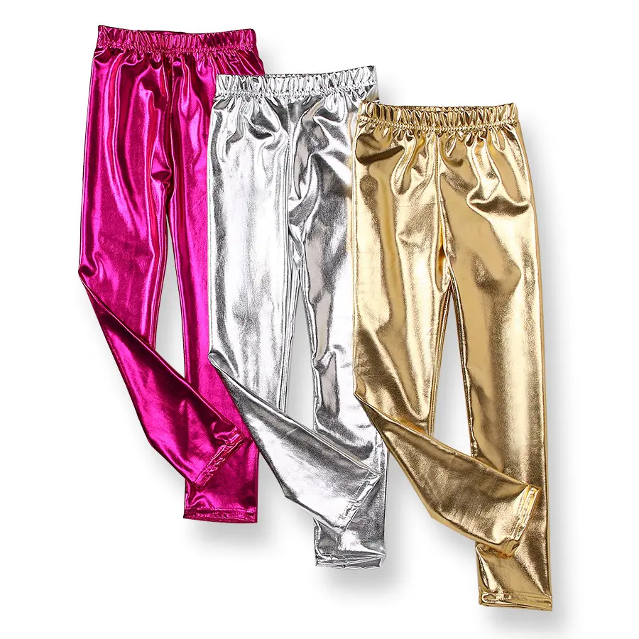 Korean Autumn Child Leggings Gold Pants Girls leggings
