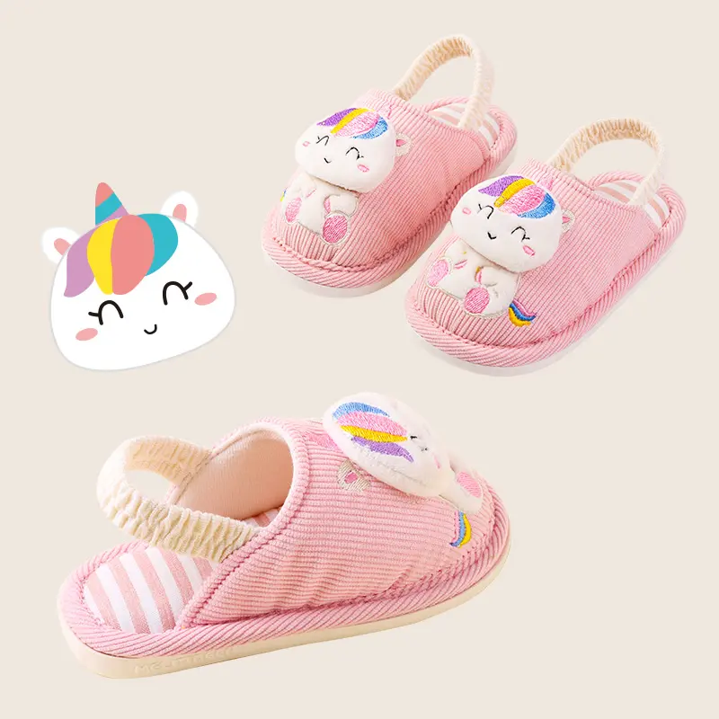 MELITTDEER Girls' shoes, Autumn Slippers, winter indoor slippers toddlers, Indoor Footwear for Ages 1 to 5, Soft and Comfortable