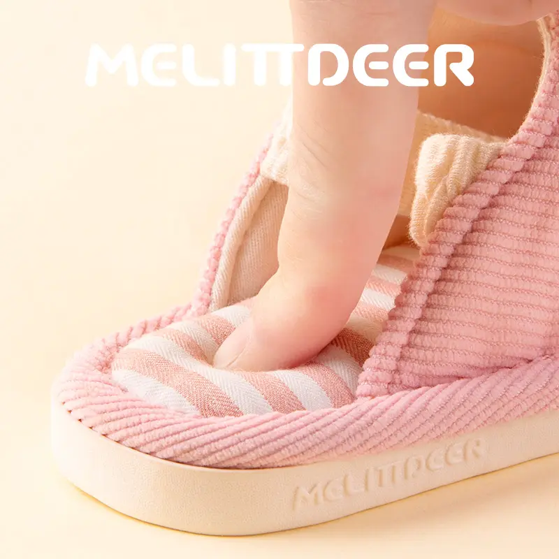 MELITTDEER Girls' shoes, Autumn Slippers, winter indoor slippers toddlers, Indoor Footwear for Ages 1 to 5, Soft and Comfortable
