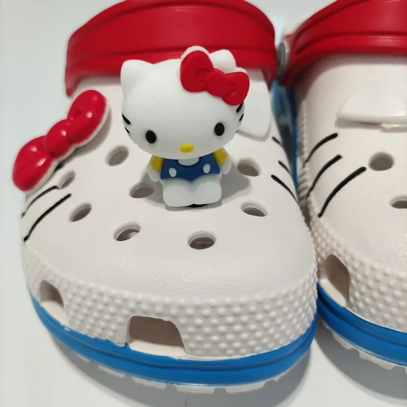 Kawaii Hello Kitty Sandals Slippers for Adults And Kids Sanrio Kt Hole Sandals Anime Themed Summer Home Shoes Gift