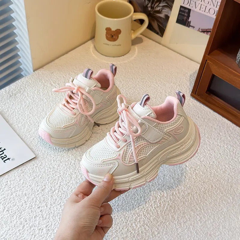 2025 Girls Boys Sneakers Children School Shoes Soft Breathable Mesh Kids  Soft-soled Outdoor Sport Running Kids Shoes