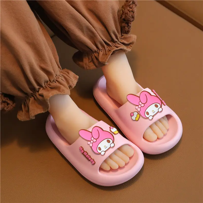 Sanrio MyMoledy children's slippers summer cute bath non-slip soft soled slippers for girls  Non-Slip Garden Beach Shoes