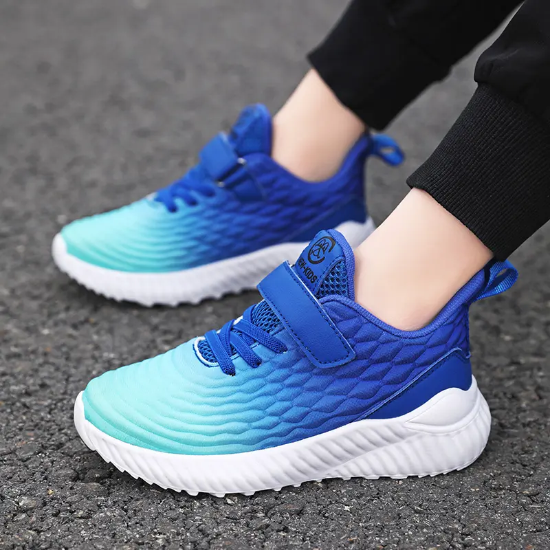 Kids Girls Shoes Casual Breathable Running Tennis Children Sneakers Girls Shoes Fashion Gradient Designer Sports Shoes Outdoors
