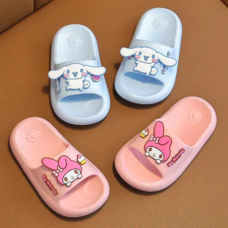 Sanrio MyMoledy children's slippers summer cute bath non-slip soft soled slippers for girls  Non-Slip Garden Beach Shoes