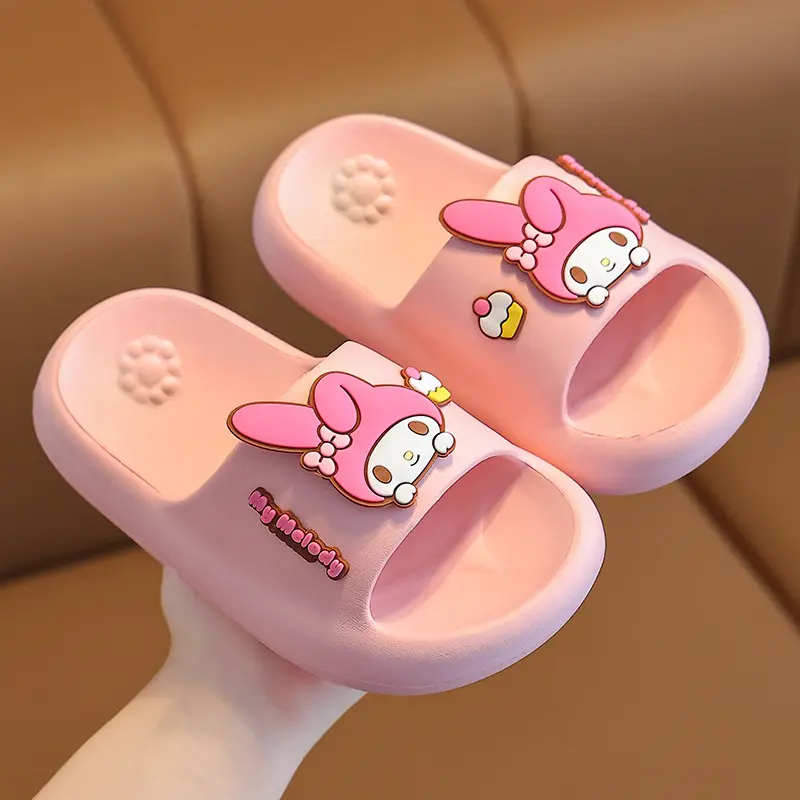 Sanrio MyMoledy children's slippers summer cute bath non-slip soft soled slippers for girls  Non-Slip Garden Beach Shoes