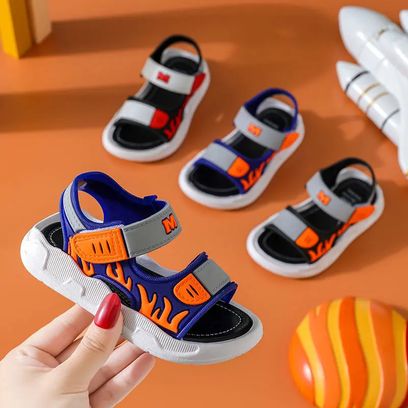 2022 Summer Boys Shoes 1-12 Years Old Baby Children's Sandals Children's Non-slip Sandals Children Soft Bottom Beach Shoes