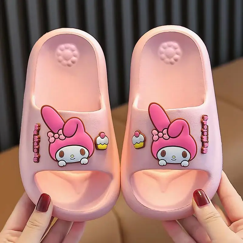 Sanrio MyMoledy children's slippers summer cute bath non-slip soft soled slippers for girls  Non-Slip Garden Beach Shoes