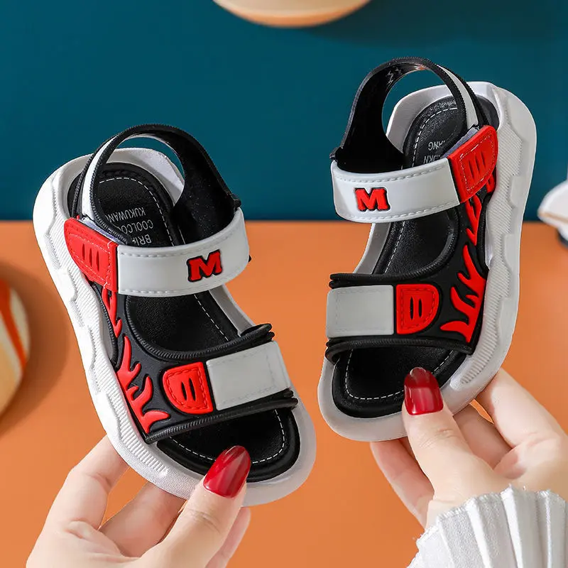2022 Summer Boys Shoes 1-12 Years Old Baby Children's Sandals Children's Non-slip Sandals Children Soft Bottom Beach Shoes