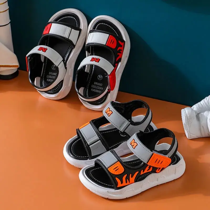 2022 Summer Boys Shoes 1-12 Years Old Baby Children's Sandals Children's Non-slip Sandals Children Soft Bottom Beach Shoes