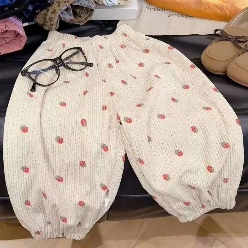 1-12Y Children's Corduroy Pants Stylish Spring Autumn Outfit New Styles for Boys and Girls Baby Casual Pant Harem Pants Trendy