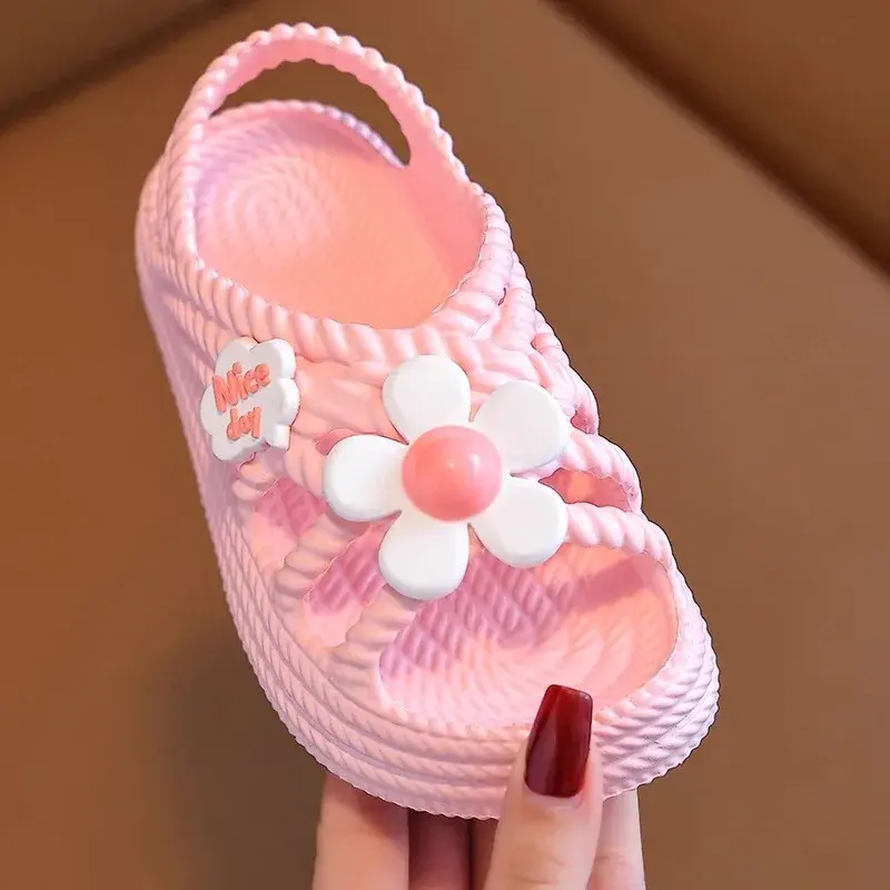 2025 New Summer Girls' Sandals with 'Step-on-Poop' Comfort –  Design Anti-Slip Soft-Sole Beach Shoes for Toddler & Little Girls