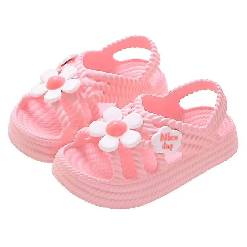 2025 New Summer Girls' Sandals with 'Step-on-Poop' Comfort –  Design Anti-Slip Soft-Sole Beach Shoes for Toddler & Little Girls