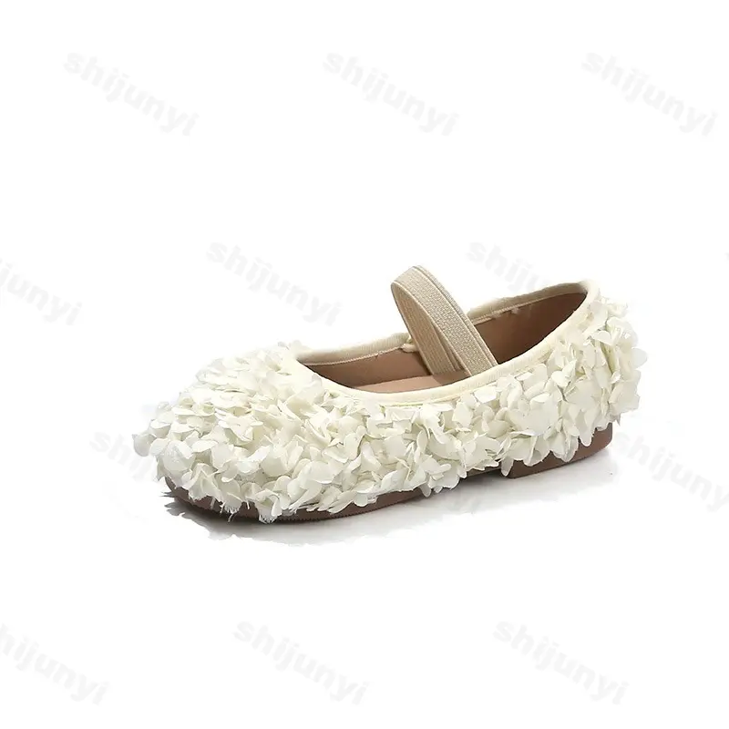 Girls' Ballet Flat Shoes 2025 Summer New Comfortable Non Slip Children Princess Shoes Fashion Sweet Kids Causal Walking Shoes