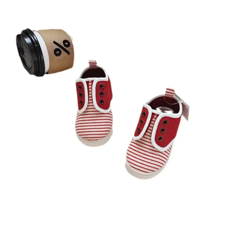 Korean Single Children's Canva Shoes Magic Stick Baby Shoes Soft Bottom Spring Autumn Men's Children's Shoes