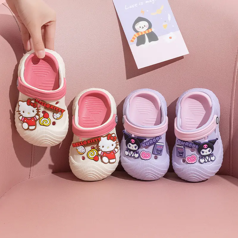 Children's Sandals and Slippers Cartoon Soft HelloKitty Children's Shoes Girls' Indoor Home Shoes Boys' Sandals Kids Shoes