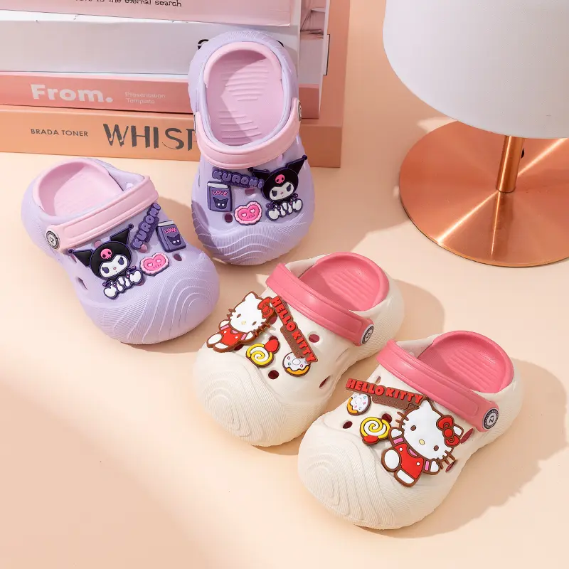 Children's Sandals and Slippers Cartoon Soft HelloKitty Children's Shoes Girls' Indoor Home Shoes Boys' Sandals Kids Shoes