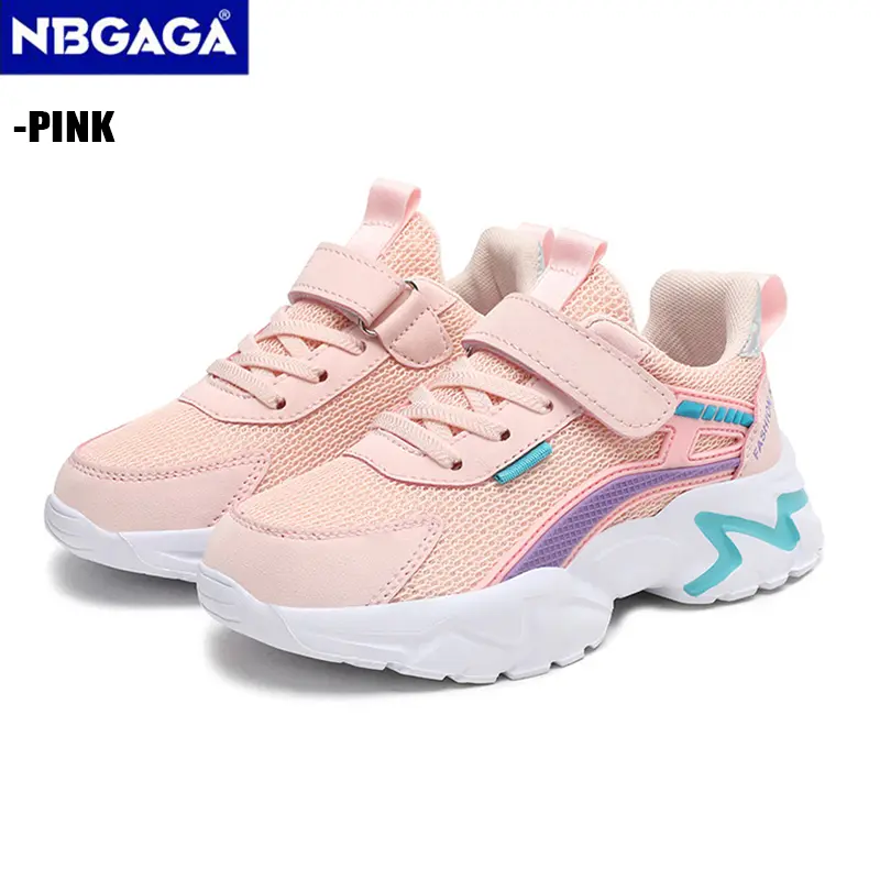 Trendy Lightweight Children Girls' School Shoes Anti-Slip Breathable Outdoor Casual Walking Sneaker Size 28-39