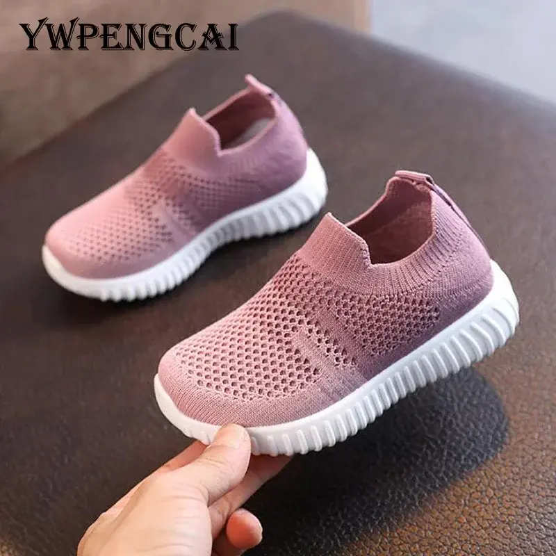 Size 22-33 Kids Shoes Spring 2025 Summer Unisex Boys Girls Sneakers Patchwork Colors Casual Sport Shoes Children Slip-on Shoes